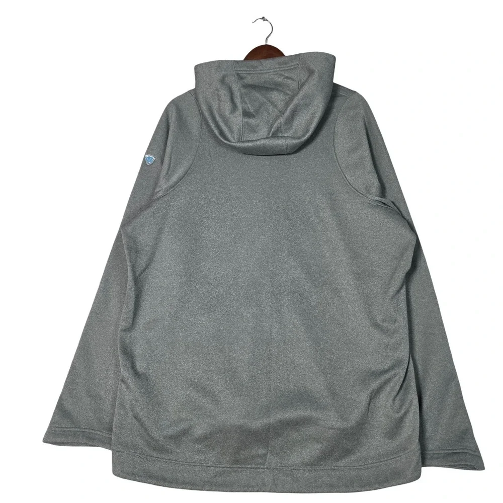 Jordan Therma-Fit UNC Tar Heels Carolina Basketball Pullover Hoodie Mens XL Grey